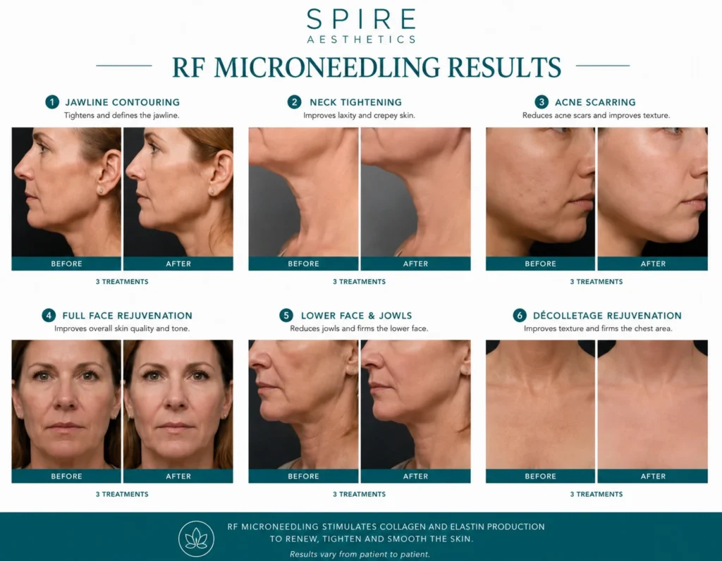 RF Microneedling Skin tightening Huddersfield results